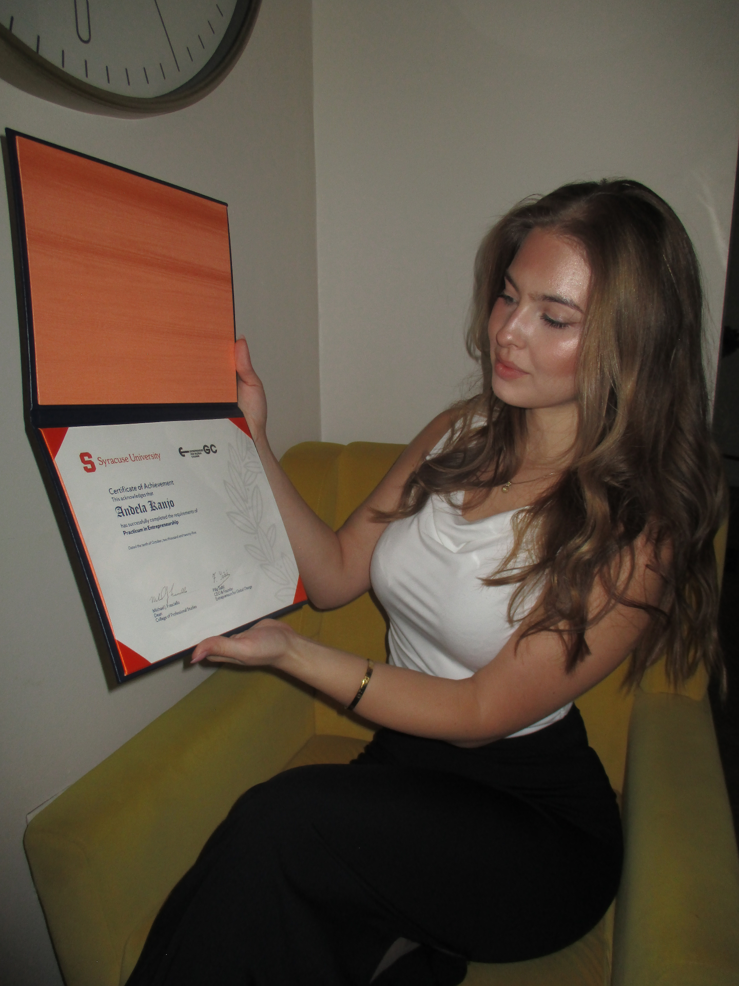 Certificate Syracuse University